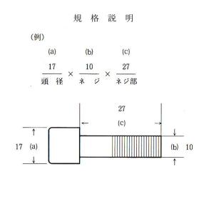 10本組 爪ボルト B17X10X30/11Tの詳細画像1