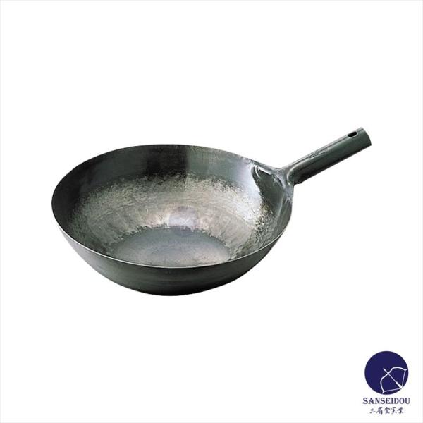 北京鍋 山田工業所鉄打出 片手中華鍋27cm 鍋 001034 φ270*H80