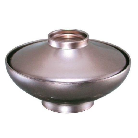 【代引不可】【木質】 平富士煮物椀  総銀透き  親・蓋  2-284-3　φ135*H80(mm)
