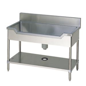 【代引不可】【新品】【送料無料】マルゼン 舟型シンク（バックガードあり）BSF1-126　1200*...
