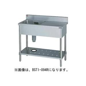 【代引不可】【新品】【送料無料】マルゼン 一槽台付シンク(バックガードあり) BST1-104R　1...