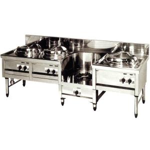 都市ガス タニコー ブロワー付中華レンジ 1口 ドラゴンIL ガス＋100V