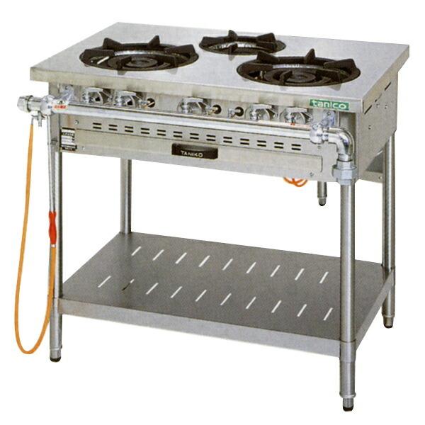 【受注生産品・送料無料・代引不可】タニコーガステーブル「クランスシリーズ」　S-TGT-90　3口　...