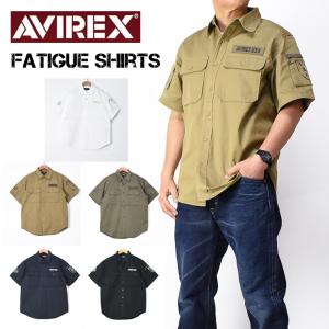 AVIREX アビレックス ファティーグ シャツ FATIGUE SHIRTS ミリタリーシャツ 半袖シャツ メンズ 7833923001｜JEANS-SANSHIN