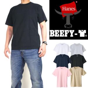 Hanes ヘインズ ビーフィー Tシャツ BEEFY-T 半袖 パックTシャツ 無地 メンズ レディース ユニセックス H5180｜sanshin