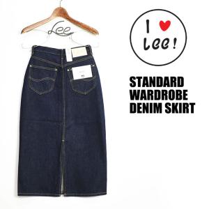 Lee リー レディース デニム スカート STANDARD WARDROBE DENIM SKIRT ミモレ丈 日本製 LL2625｜sanshin