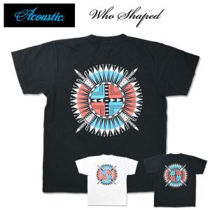 ACOUSTIC アコースティック 半袖Tシャツ WHO SHAPED ハーフスリーブ メンズ レディース ユニセックス AC23203｜sanshin