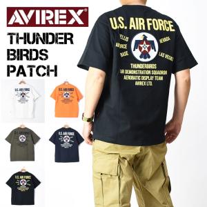 AVIREX アビレックス 半袖Tシャツ THUNDER BIRDS PATCH ミリタリーTシャツ メンズ 7833134052｜sanshin