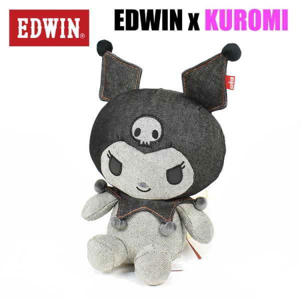 EDWIN エドウィン クロミ コラボ デニム ぬいぐるみ クロミちゃん メンズ レディース ユニセ...