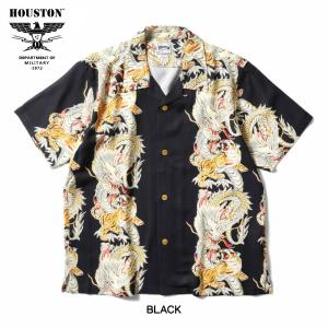 HOUSTON ヒューストン アロハシャツ 龍...の詳細画像5