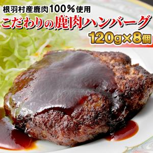 鹿肉ハンバーグ (120g×8個) ジビエ 長野県産 お取り寄せ：d03