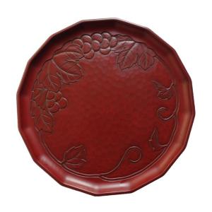 鎌倉彫 7寸切立盆 花鳥図 伝統工芸品 お盆 おしゃれ プレゼント 贈り物
