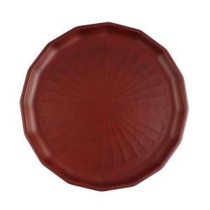 鎌倉彫 7寸丸盆 椿 伝統工芸品 お盆 おしゃれ プレゼント 贈り物