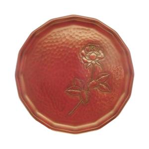 鎌倉彫 丸盆 一尺 枝椿(花朱蒔き） : 鎌倉彫廣堂 - 通販 - Yahoo