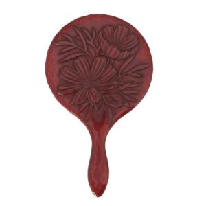 【未使用 美品】鎌倉彫 化粧鏡 桜柄 長手鏡 手鏡 未使用 美品】鎌倉彫 化粧鏡 桜柄 長手鏡 手鏡