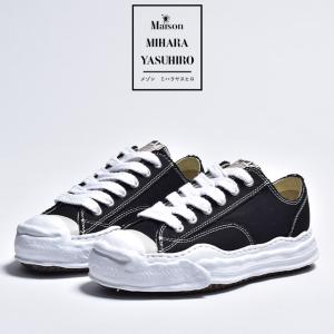 ミハラヤスヒロ スニーカー 靴 メンズ 黒 mihara yasuhiro HANK OG Sole Canvas Low-top Sneaker A05FW702 ブランド 厚底 キャンバススニーカー ローカット｜靴のSVEC