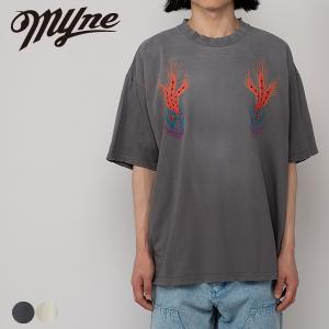 Embroidery Tee G10TS031 Tシャツ 半袖 ゆったり メンズ レディース オーバーサイズ ビックシルエット おしゃれ カジュアル 刺繍 ダメージ加工 ユニセックス｜sansuiya