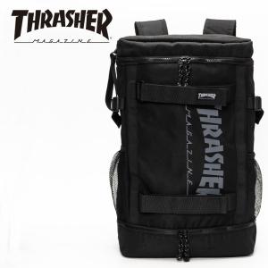 THRATHRASHER スラッシャー リュック レディース メンズ THRASHER BOX RUCKSACK デイパック バックパック リュックサック  靴が入る A4 大容量 ユニセックス｜sansuiya