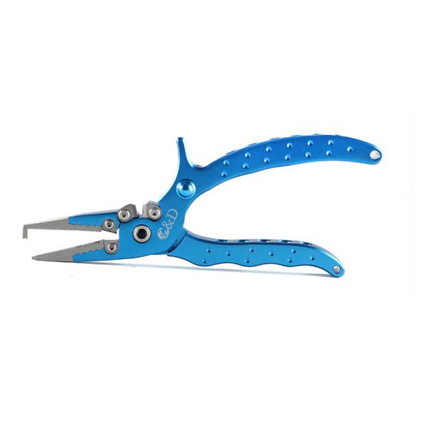 フィッシングプライヤー　ブルー　フィッシングツール　ガーグリップ　ダブルラインカッター付き　釣り　ル...