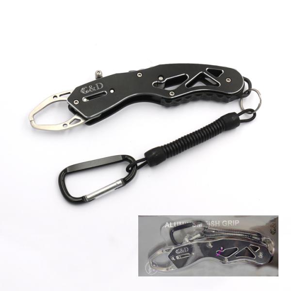 フィッシュグリップ 青物 グレー 国内 超軽量 アルミ製 サビに強い 防錆 滑り止め 魚つかみ フィ...