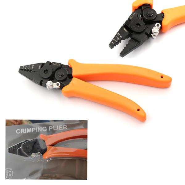 ハンドプレッサー 圧着工具 ワイヤーカッター ステンレス製 2N〜5N対応 圧着ペンチ フィッシング...