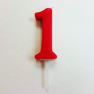 数字のローソク1（ナンバーキャンドル） 記念日のケーキにセットでご利用の場合送料無料となります