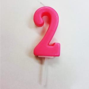 数字のローソク2（ナンバーキャンドル） 記念日のケーキにセットでご利用の場合送料無料となります