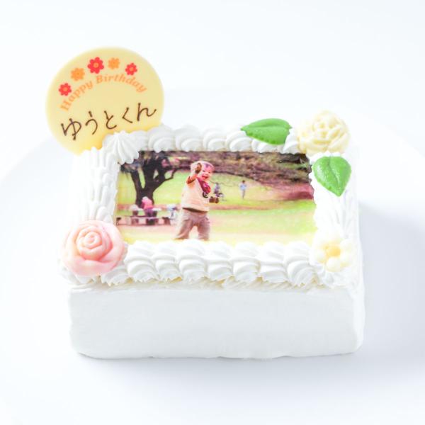 写真ケーキ ケーキ プリント 写真 誕生日ケーキ 送料無料 デコレーションケーキ バースデーケーキ ...
