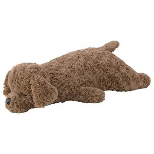 りぶはあと 抱き枕 コットン ねむねむアニマルズ トイプードルのショコラ ブラウン Mサイズ(約50cm) ふわふわ もちもち 犬 ぬいぐるみ