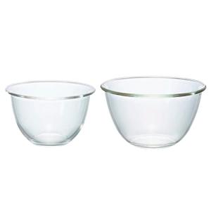 HARIO(ハリオ) 耐熱ガラス製ボウル 2個セット 1500ml/2200ml 日本製 MXP-2606