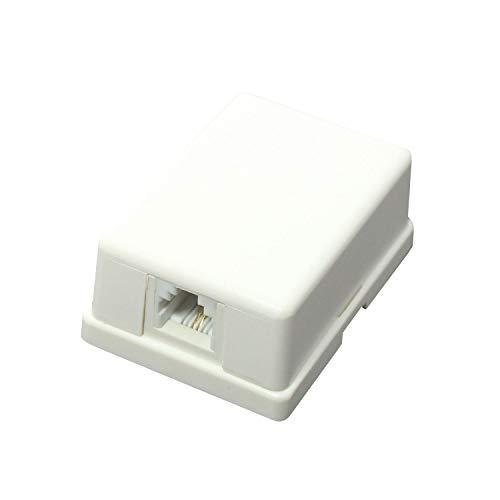 タローズ TARO'S モジュラーローゼット 電話/テレホン 6極2芯 1ポート（1口） 露出 エコ...