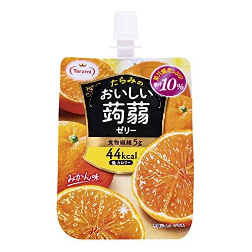 たらみ おいしい蒟蒻ゼリー みかん味 150g ×6個 パック
