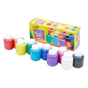 クレヨラ (Crayola) 水彩 ボトル絵の具 10色セット 水で簡単に落とせる クラシック 品 541205｜santa-ge