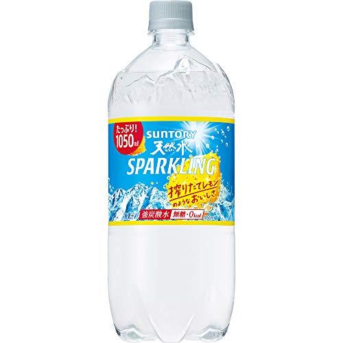 [炭酸水] サントリー 天然水 スパークリング レモン 強炭酸 1050ml ×12本
