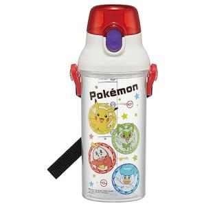 スケーター(Skater) 子供用 クリア プラスチック 水筒 480ml ポケットモンスター 23 目盛り付きで水分補給の管理 PSB5TRC