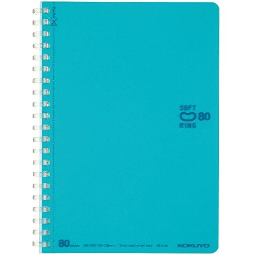 コクヨ ノート ソフトリング ドット入り罫線 B罫 80枚 B6 空 ス-SV348BT-LB ライ...