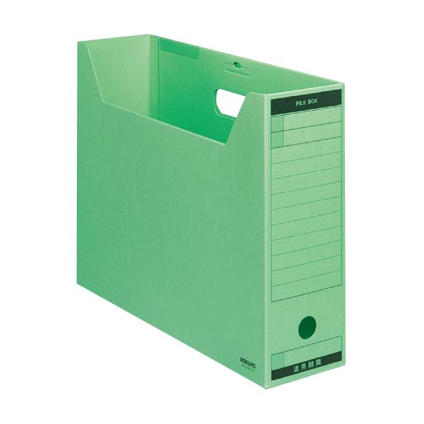 コクヨ(KOKUYO) ファイルボックス 色厚板紙 フタ付 B4 緑 B4-LFBN-G