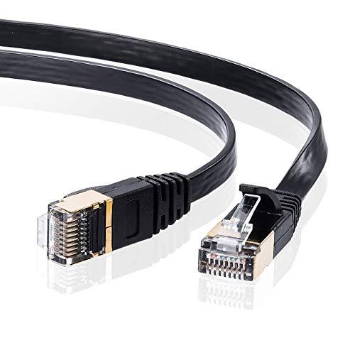 サンワサプライ LANケーブル CAT7 ウルトラフラット (0.5m) 10Gbps/600MHz...