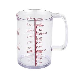 貝印 KAI 液だれしにくい どこでも注げる 耐熱 計量カップ 500ml 食洗機対応 クリア KAI KITCHEN 日本製 DH8126