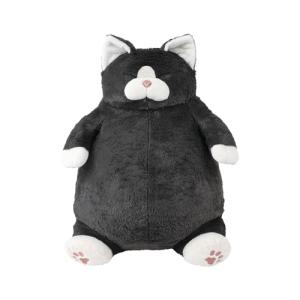りぶはあと 抱き枕 BIGサイズ ねこ肯定感 くろねこのまぐろ (全長約58cm) かわいい 猫 ぬいぐるみ 猫グッズ 27720-74