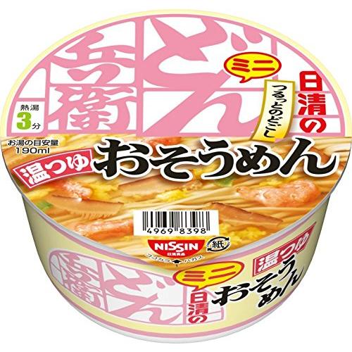 日清食品 日清のどん兵衛 温つゆおそうめんミニ カップ麺 35g×12個