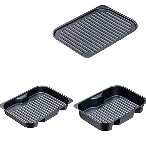 イシガキ グリルパン ブラック 約幅18×奥行24.5 グリル名人 深型 浅型プレート 波型プレート...