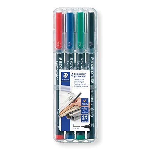 ステッドラー 油性ペン ルモカラー 超極細書き 4色 STD313WP4A6