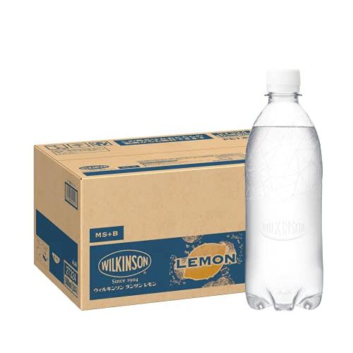 アサヒ飲料 MS+B ウィルキンソン レモン ラベルレスボトル 500ml×24本[炭酸水] タンサ...