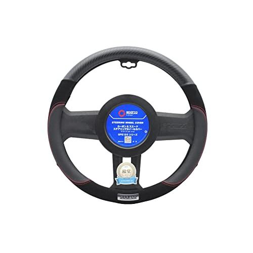 SPARCO-CORSA ステアリングカバー カーボン＆スエード Sサイズ ブラック SPS126J...