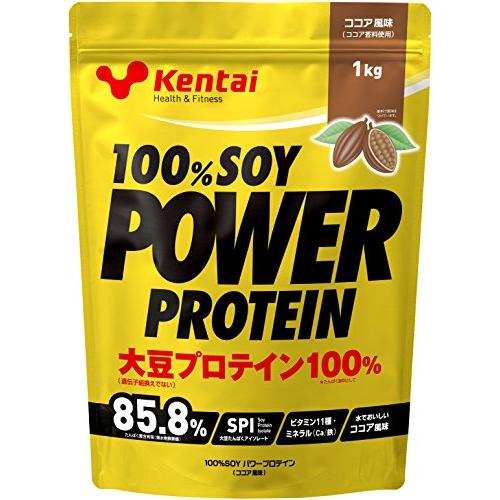 Kentai 100%SOY パワープロテイン ココア風味 1kg