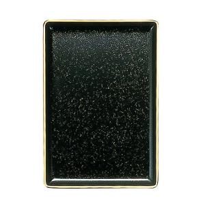 切手盆 7寸(越前塗)木製 漆塗り 漆器 黒・無地 7号 横15cm×縦21cm