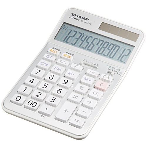 SHARP 実務電卓 抗菌ナイスサイズタイプ ?EL-N942-CX