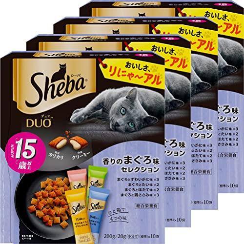 シーバ デュオ 15歳以上 香りのまぐろ味セレクション 200g×4個(まとめ買い) (Sheba)...