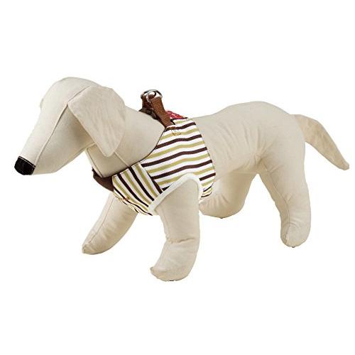 ペティオ (Petio) リトルエンジェル ベストハーネス ストライプ ブラウン 超小型犬用 SS ...